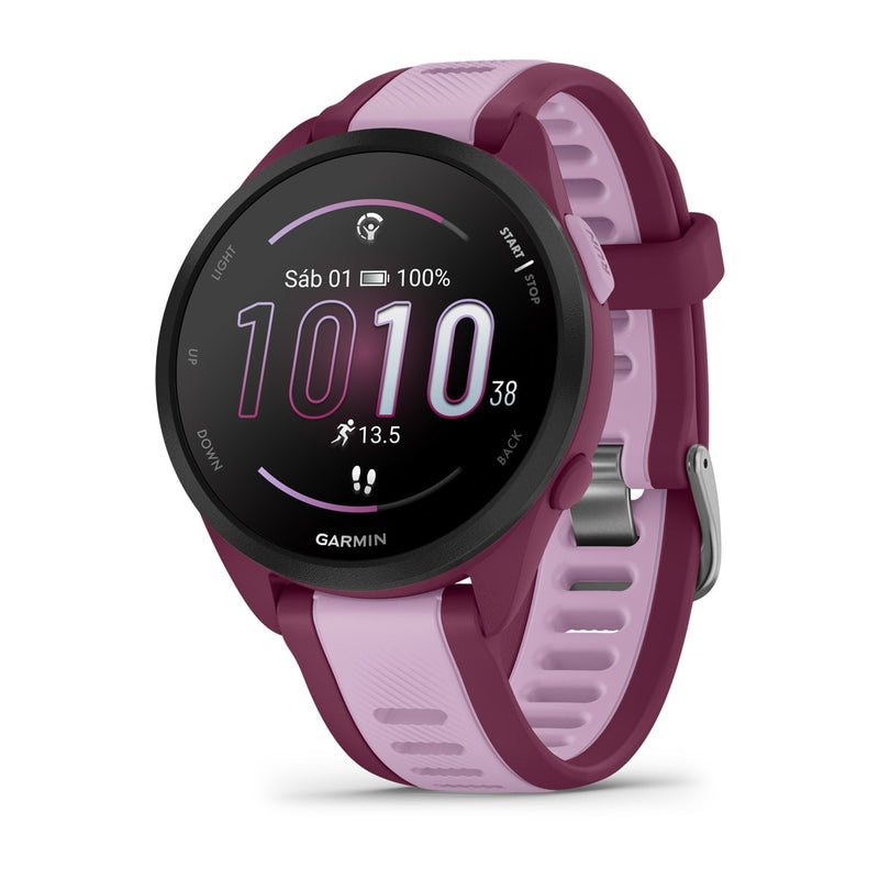 RELOGIO GARMIN FORERUNNER® 165 MUSIC BORDEAUX/LILÁS