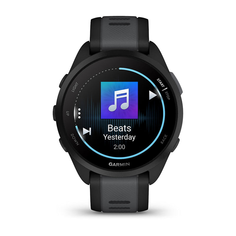 RELOGIO GARMIN FORERUNNER® 165 MUSIC PRETO/CINZENTO ARDÓSIA