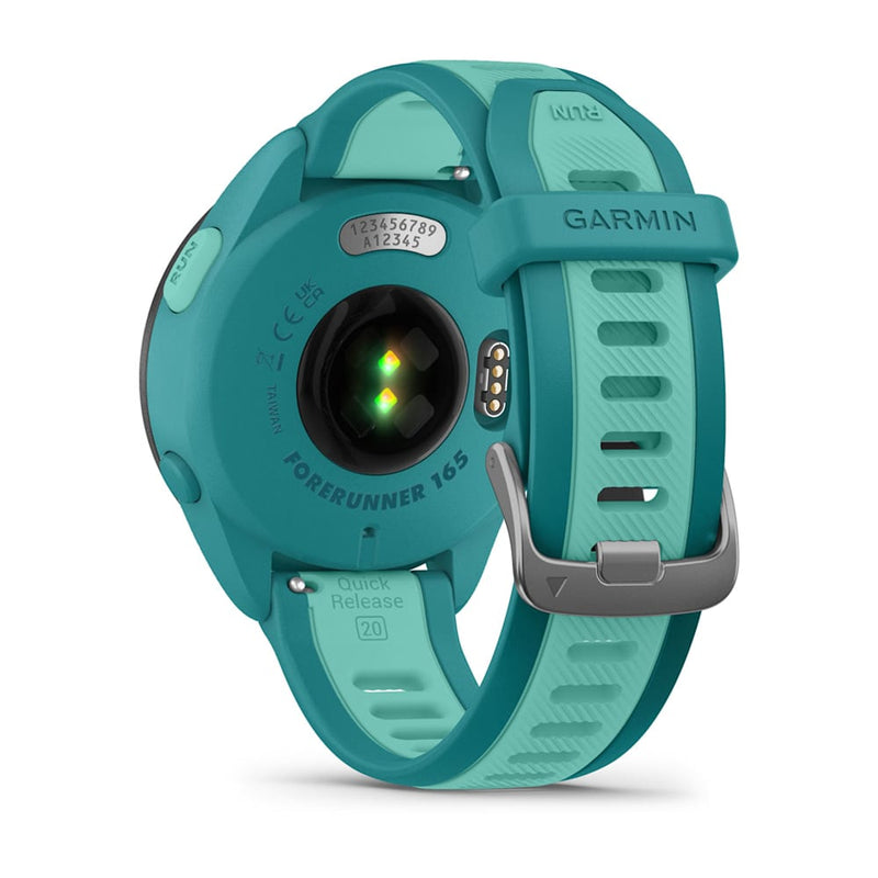 RELOGIO GARMIN FORERUNNER® 165 MUSIC TURQUESA/ÁGUA