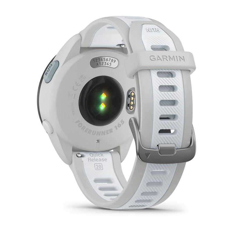 RELOGIO GARMIN FORERUNNER® 165 MUSIC CINZENTO NEVOEIRO/BRANCO PEDRA