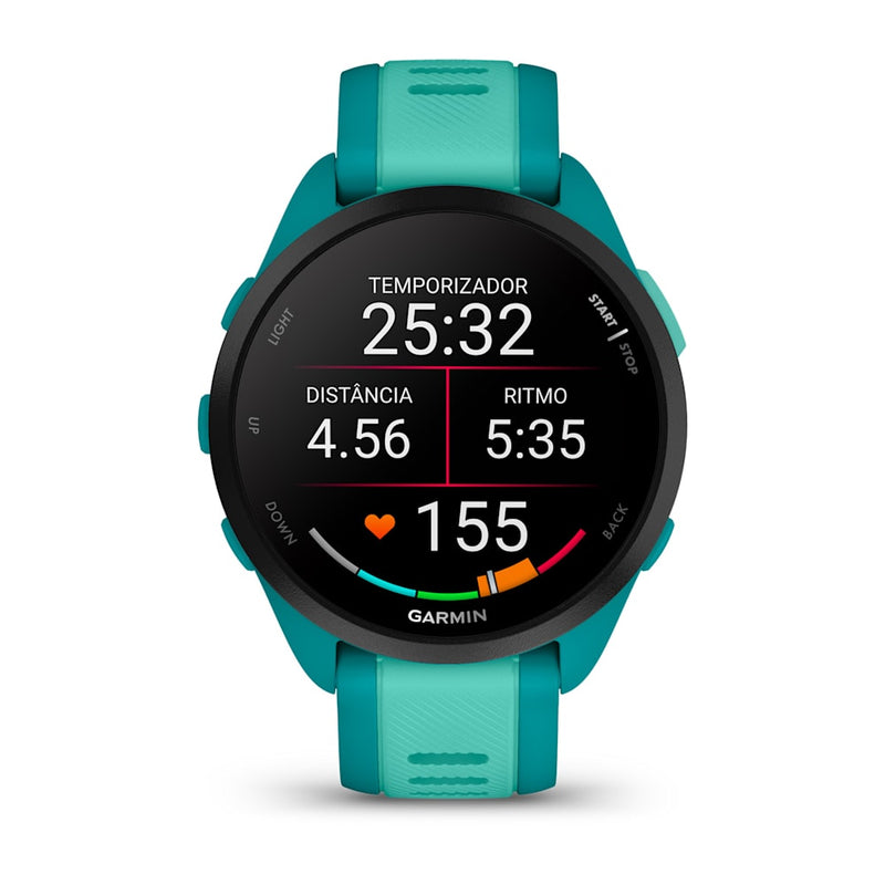 RELOGIO GARMIN FORERUNNER® 165 MUSIC TURQUESA/ÁGUA