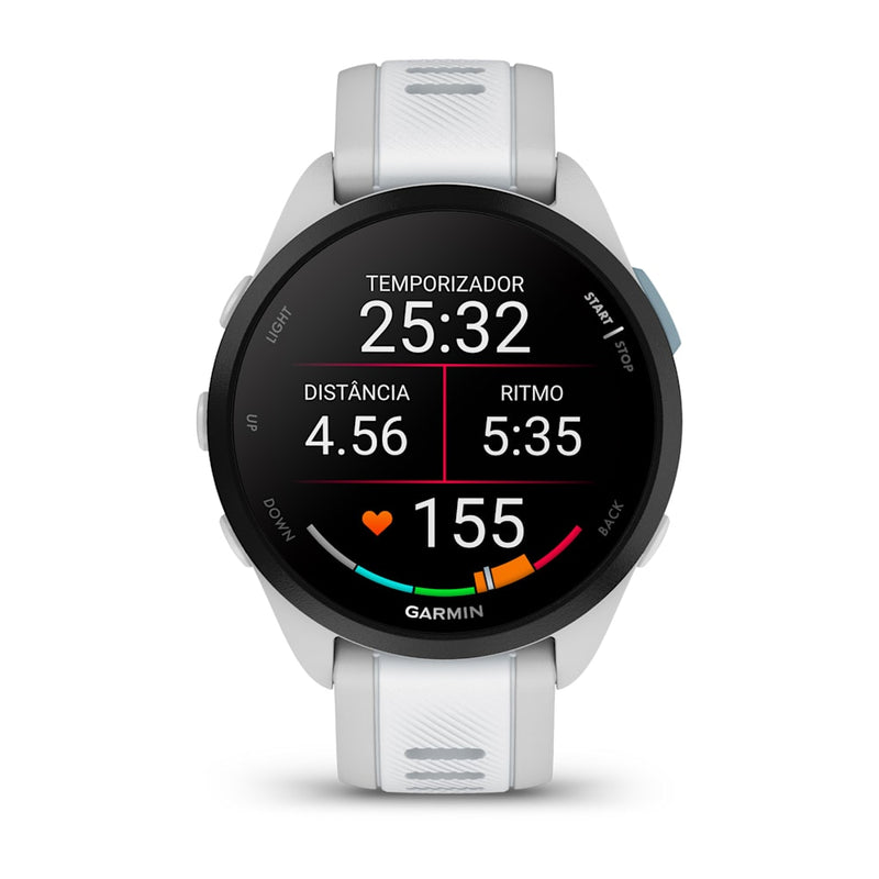 RELOGIO GARMIN FORERUNNER® 165 MUSIC CINZENTO NEVOEIRO/BRANCO PEDRA